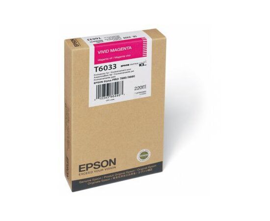  Картридж струйный Epson T6033 C13T603300 пурпурный (220мл) для Epson St Pro 7880/9880 
