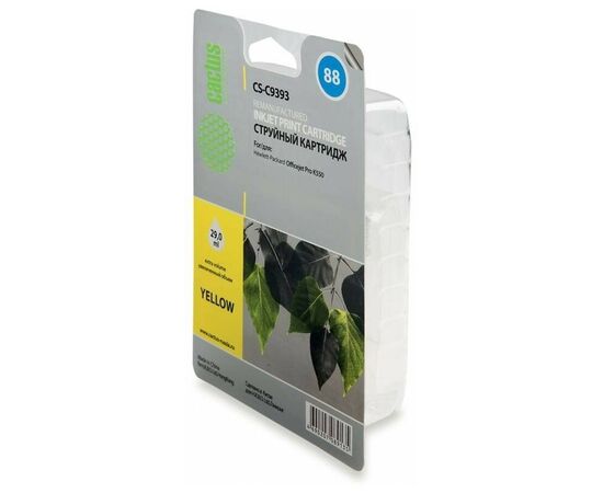  Картридж струйный Cactus CS-C9393 желтый для №88 HP Officejet Pro K550 (29ml) 