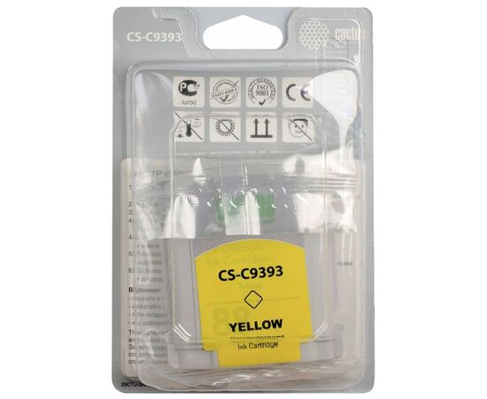  Картридж струйный Cactus CS-C9393 желтый для №88 HP Officejet Pro K550 (29ml) 