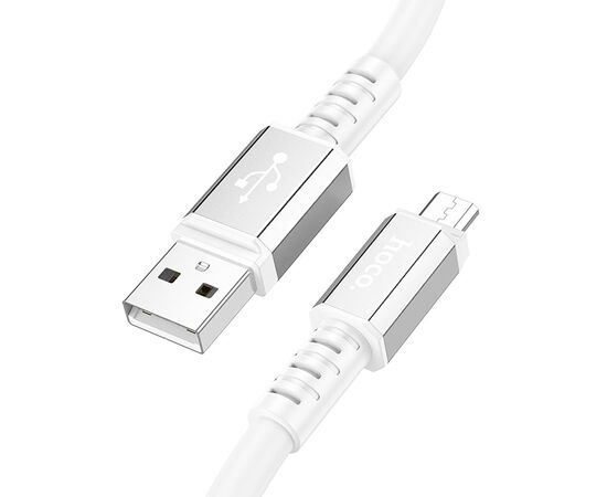  Кабель USB - micro USB Hoco X85 100см 2,4A (white) (215731) 