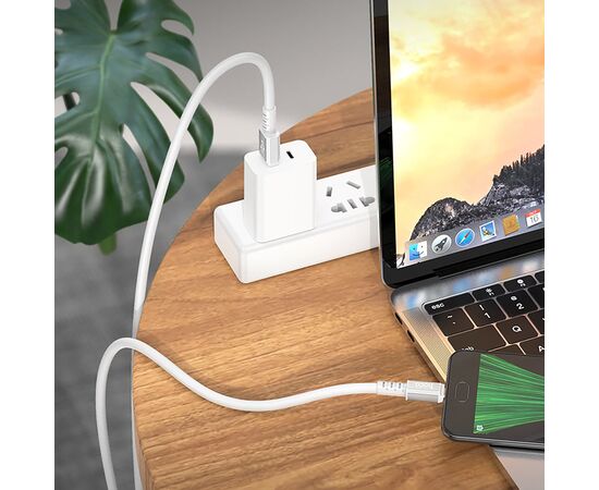  Кабель USB - micro USB Hoco X85 100см 2,4A (white) (215731) 