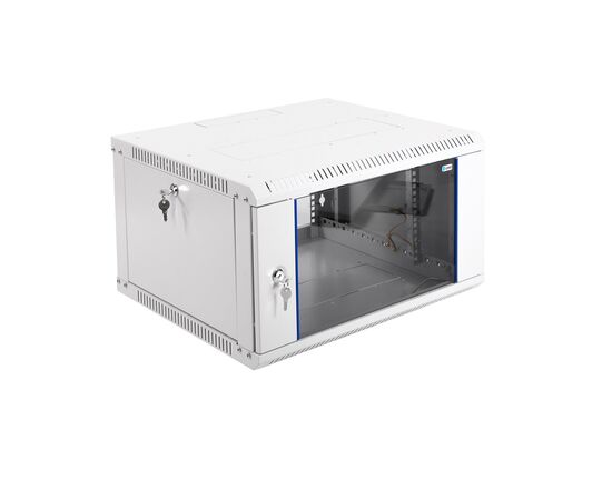  Шкаф коммутационный ЦМО ШРН-ЭКОНОМ ШРН-Э-6.500-9005 настенный 6U 600x520мм пер.дв.стекл черный 