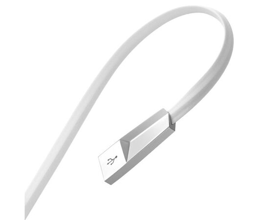  Кабель USB HOCO X4 Zinc Alloy USB - MicroUSB, 2.4А, 1.2 м, белый 