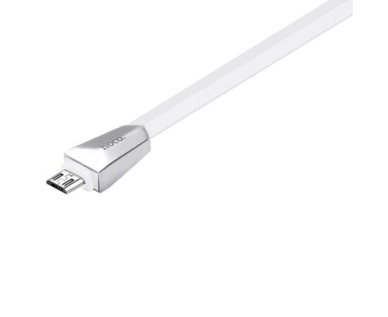  Кабель USB HOCO X4 Zinc Alloy USB - MicroUSB, 2.4А, 1.2 м, белый 