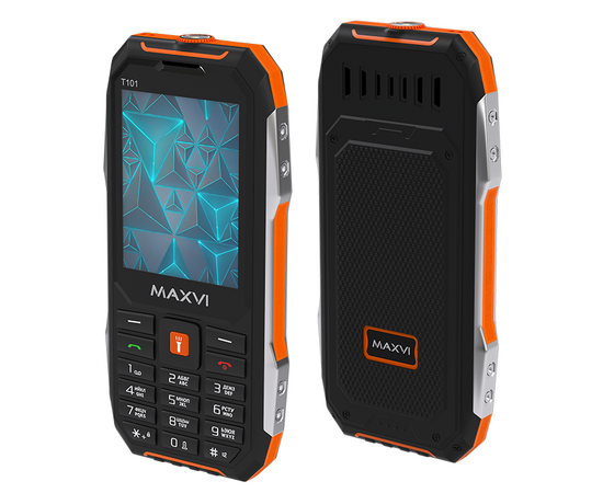  Мобильный телефон MAXVI T101 orange 