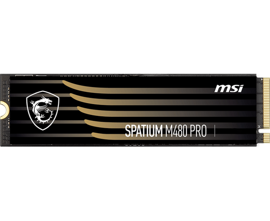  SSD MSI Spatium M480 (S78-440Q600-P83) 2Тб 3D NAND 5500 Мб/сек. 7000 Мб/сек. TBW 1400 Тб 1600000 ч. 