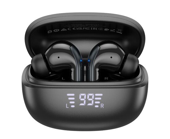  Наушники bluetooth HOCO EQ5 Energy true wireless ANC+ENC noise reduction BT headset (черный) 