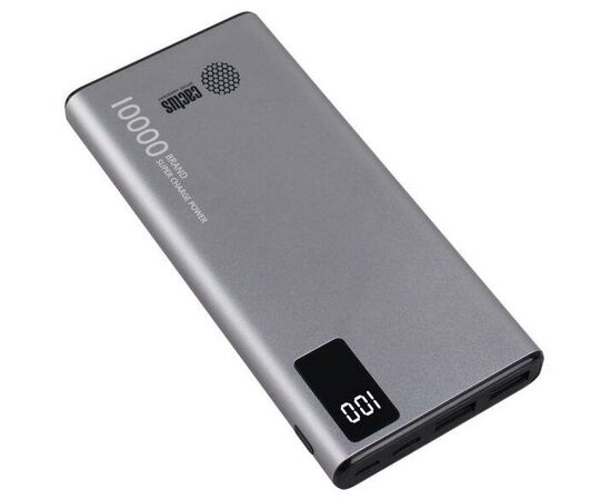  Power Bank Cactus CS-PBFSLT-10000, 10000мAч серый 