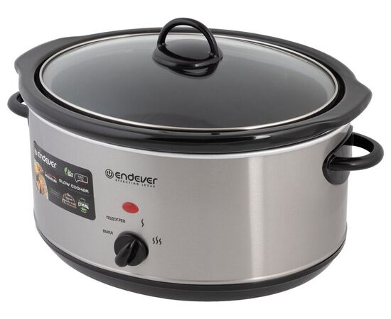  Медленноварка Endever Vita-112, серый/стальной 