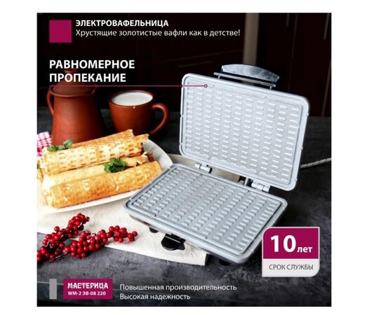  Вафельница Мастерица WM-2 ЭВ-0,8/220 