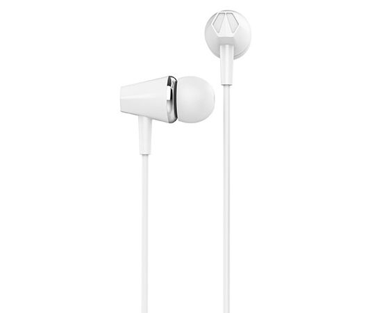  Наушники вакуумные AUX разъём с МК без рег.громкости длина 1.2м Hoco M34 Honor (White) 