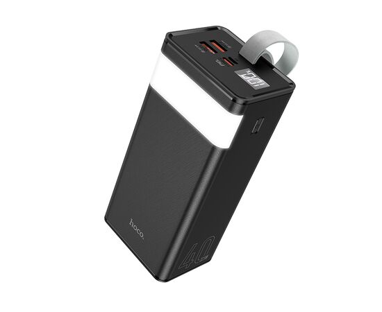  Внешний аккумулятор 40000mAh 2USB 3.0A 22.5W Li-pol батарея Hoco J86 Powermaster (Black) 
