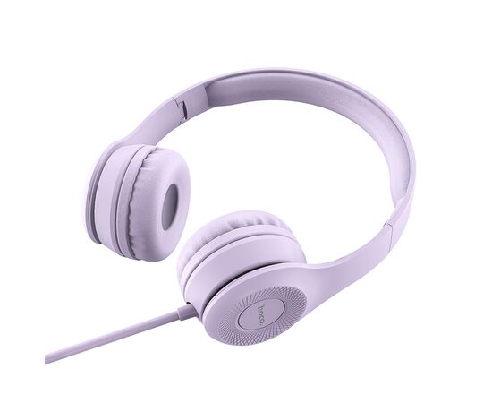  Наушники полноразмерные HOCO W21 Graceful charm wire control. (Purple) 