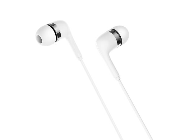  Наушники вакуумные для AUX разъема с микрофоном  длина 1.2м Borofone BM39 (White) 