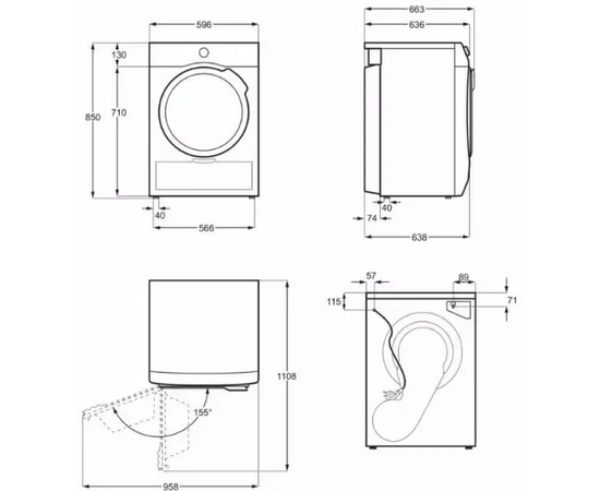  Сушильная машина AEG TR838P4E 