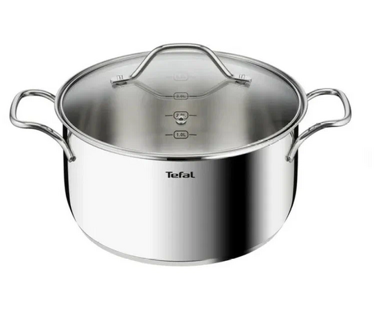  Кастрюля Tefal B8644674 d=24см (без крышки) серебристый (2100125815) 