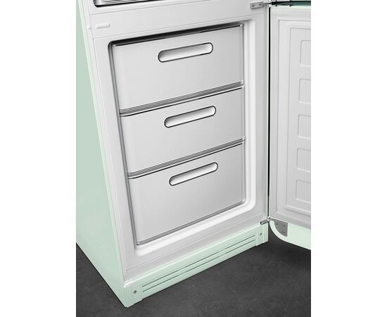  Холодильник SMEG FAB32RPG5 светло-зеленый отдельностоящий двухдверный стиль 50-х годов, 60 см No-frost, петли справа 