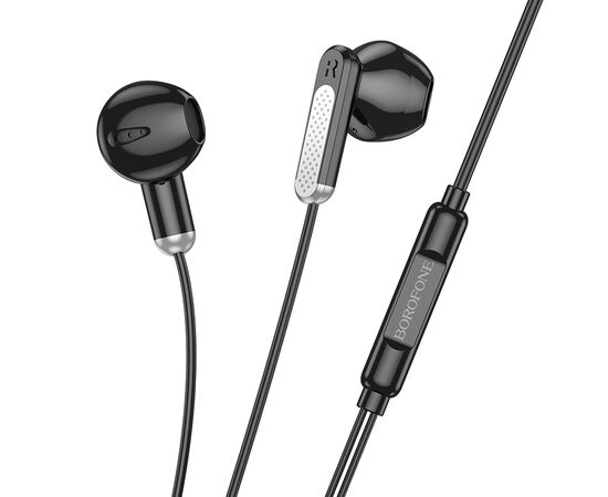  Наушники вкладыши AUX разъем с МК длина 1.2м Borofone BM89 Surpass (Black) 