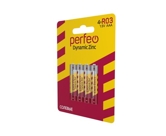  Батарейка Perfeo R03/4BL Dynamic Zinc 