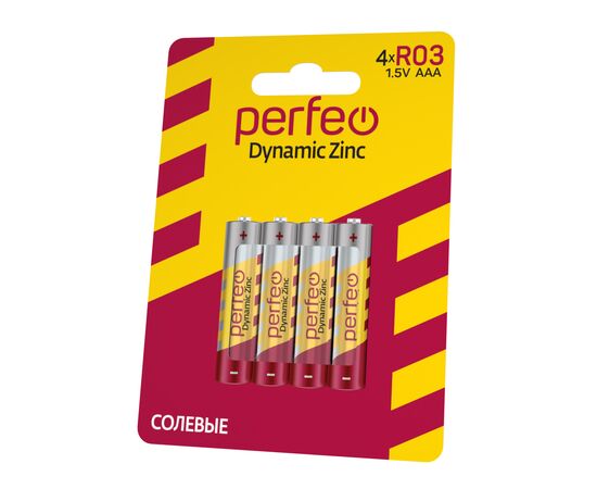  Батарейка Perfeo R03/4BL Dynamic Zinc 