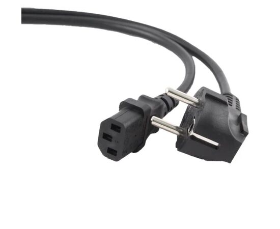  Кабель питания Cablexpert 1.8м, Schuko- C13, 6А, черный, с зазем. PC-186 