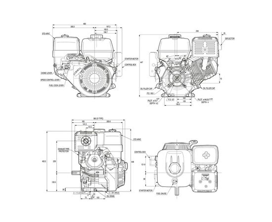  Двигатель Honda GX390RT2-VKX4-SD 