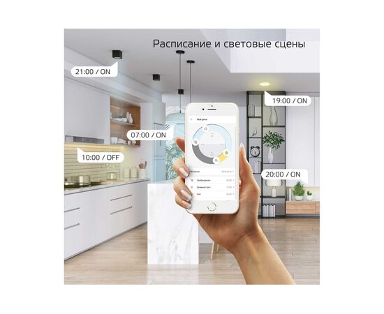 Умный светильник Gauss IoT Smart Home настенно-потолочный (2050112) белый 