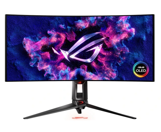  Монитор Asus PG34WCDM (90LM09L0-B01A70) 34" OLED 2K черный HDMI DP USB HAS Piv 240Hz 450cd Ex Cur 