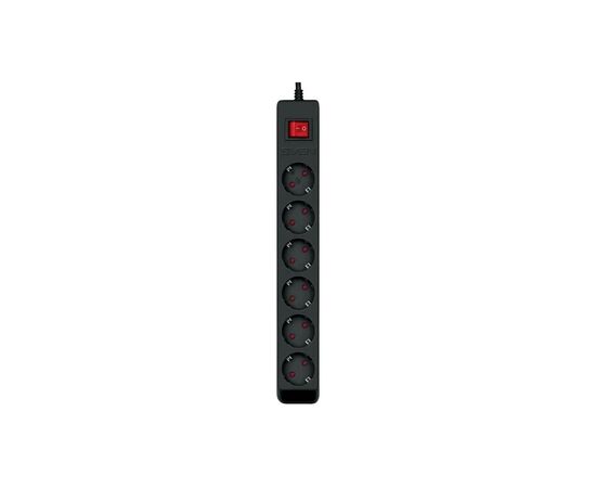  Фильтр SVEN Optima 3,0 м (6 розеток с защитными шторками, черный, цветная коробка) 