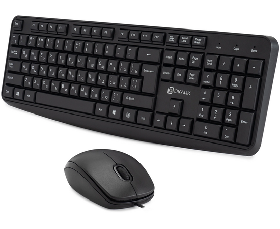  Комплект клавиатура и мышь OKLICK S603 черный USB 