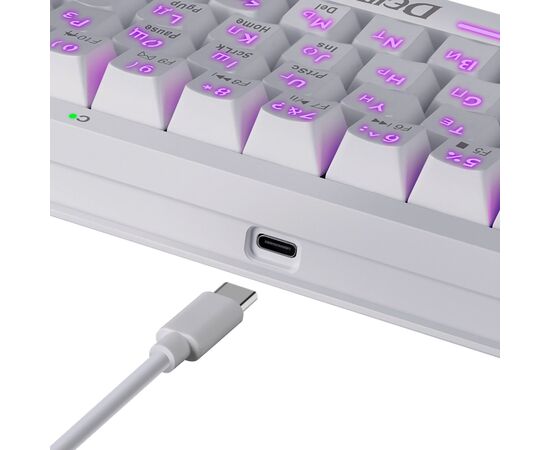  Клавиатура Defender Deimos GK-303 игровая механическая (61кн, TNT Brown) (white) (237349) 