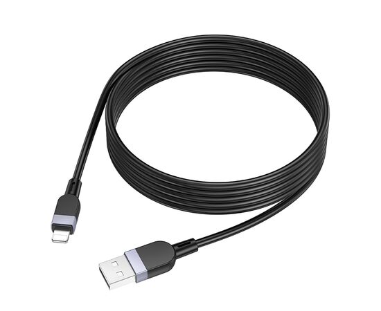  Кабель USB - Apple lightning Hoco X109 12W 200см 2,4A  (black) (236101) 