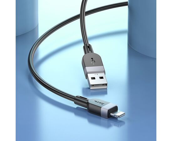  Кабель USB - Apple lightning Hoco X109 12W 200см 2,4A  (black) (236101) 