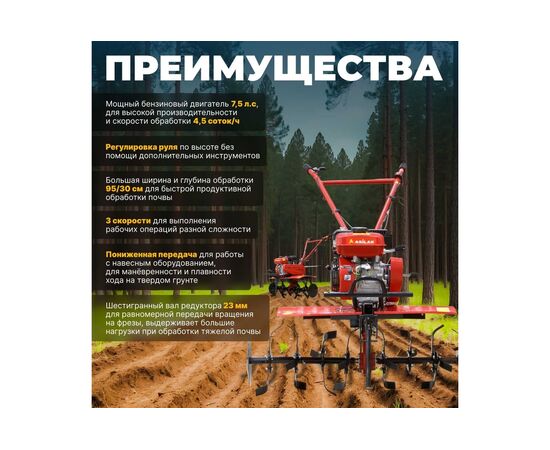  Культиватор бензиновый ASILAK SL-85B без колес 
